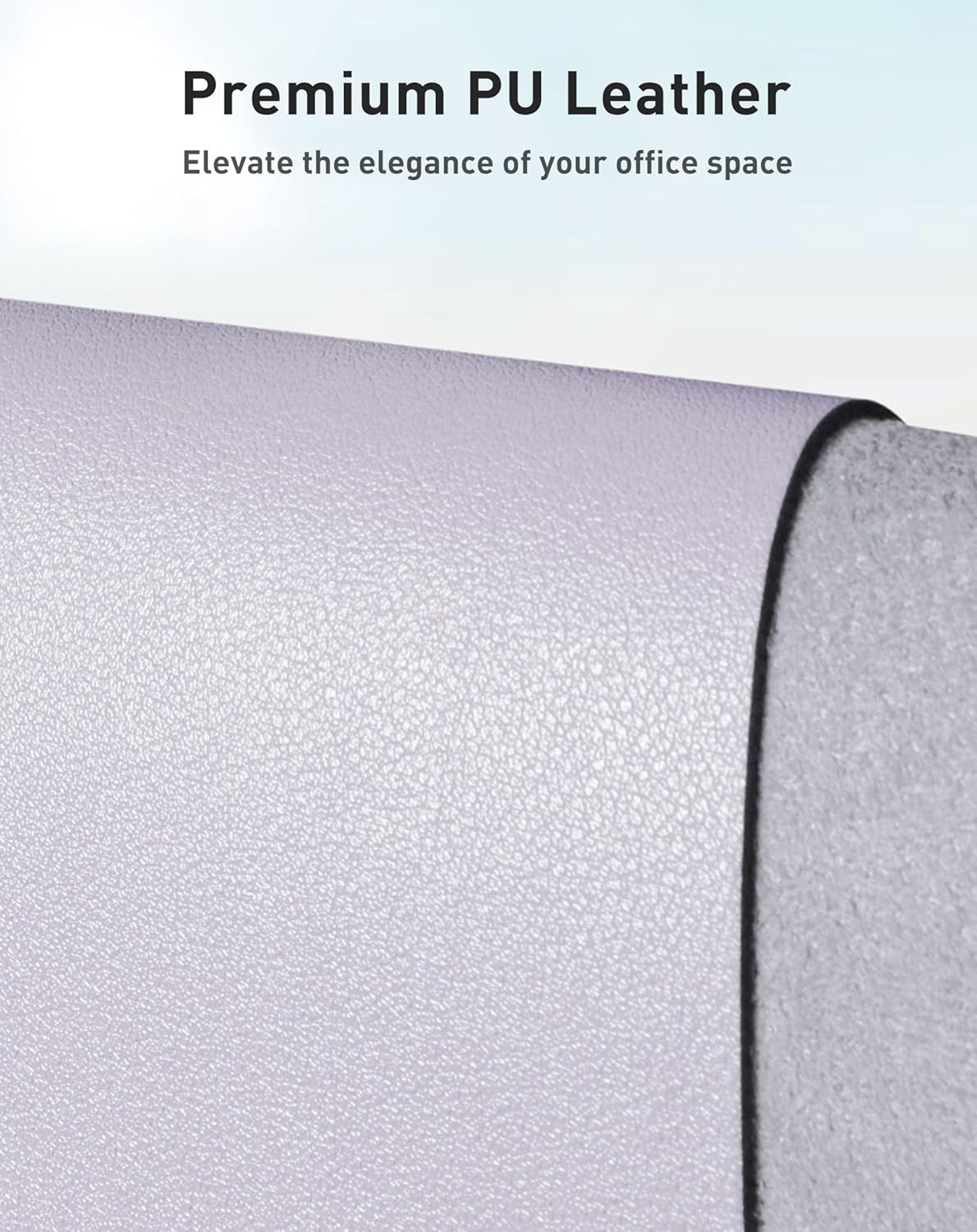 Aothia Leather Office Desk Pad Protector, Non-Slip PU Leather Desk Blotter, Waterproof Laptop Writing Mouse Pad for Office and Home, Black, 31.5" x 15.7" - Colors A