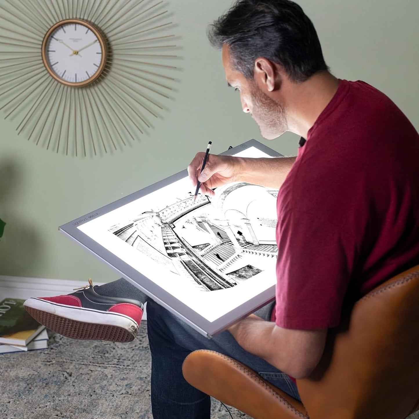 Artograph Thin LED Light Box, 17" x 12" Dimmable Drawing & Tracing Pad, LightPad 940 LX