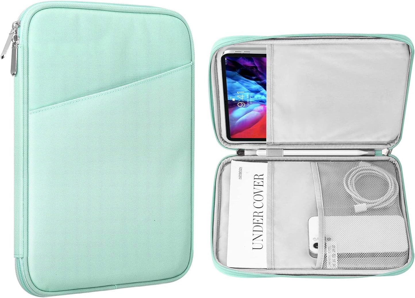 MoKo 9-11 Inch Tablet Sleeve Case, Fits New 11inch iPad Air M4/Pro M5, iPad A16 11", i-Pad 10/9/8/7th/Air 5/4th 10.9"/10.2", Tab S9/S8 11", Protective Bag Carrying Case with Pocket, Dark Gray