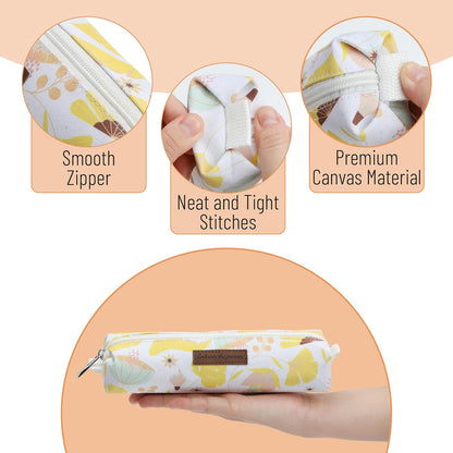 Mr. Pen- Cute Pencil Case Pouch, Multipurpose Canvas Bible Pencil Pouch, Smooth Zipper, Premium Material, Neat Stitches, Ideal for Stationery, Cosmetics, Electronics, School, Office, Travel