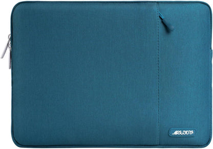 MOSISO Laptop Case 13.3 inch, 13-13.3 inch Laptop Sleeve Compatible with MacBook Air/Pro 13/Pro 14 M5 M4 M3 M2 M1, HP Dell ASUS Lenovo,Polyester Vertical Computer Sleeve Bag with Pocket, Antique Green - Colors B
