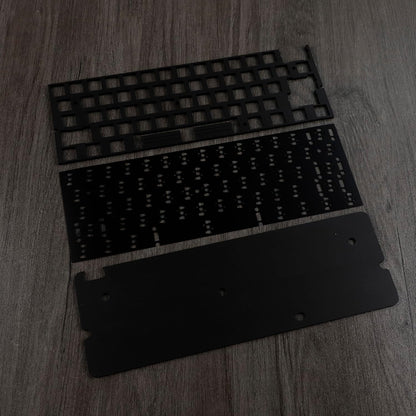 YMDK Keyboard Sound Dampening Foam 61 64 Layout 3-Piece Set Poron Silencer Pad Gasket Switches Dampener for Mechanical Keyboard