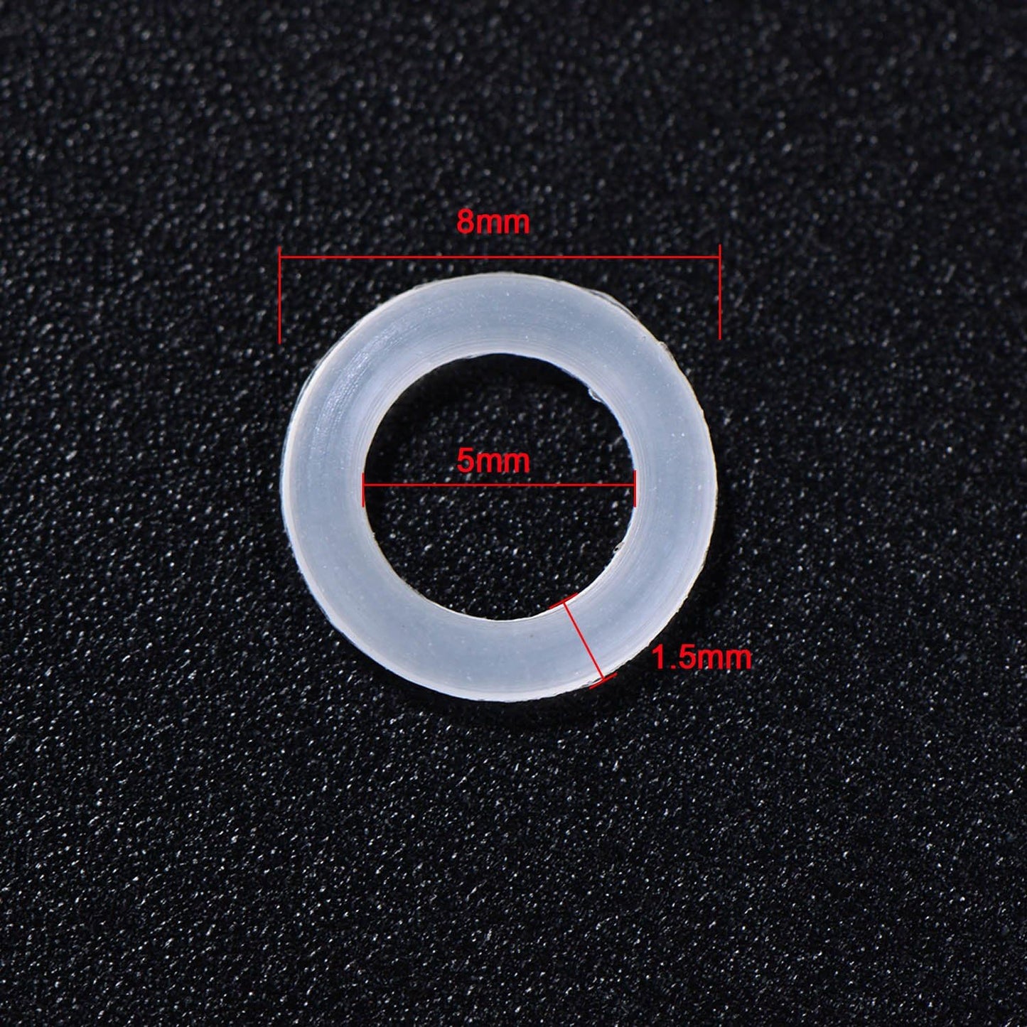 Sumind 200 Pieces O Ring Keyboard, O Rings Keycaps, Clear Rubber Keycap Dampeners with Plastic Storage Box for Mx Switch and Mechanical Keys