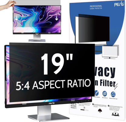 Peslv 15.6 Inch Laptop Privacy Screen Compatible With Lenovo Hp Dell Acer Asus Thinkpad Envy Xps, 16:9 Aspect Removable Anti Glare Blue Light Filter Protector, 15 In Computer Monitor Security Shield