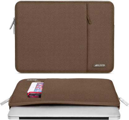 MOSISO Laptop Case 15 inch, 15 inch Laptop Sleeve Compatible with MacBook Air M5 A3448 M4 A3241 M3 A3114 M2 A2941 2026-2023, Dell XPS, Polyester Vertical Computer Sleeve Bag with Pocket, Black - Colors B