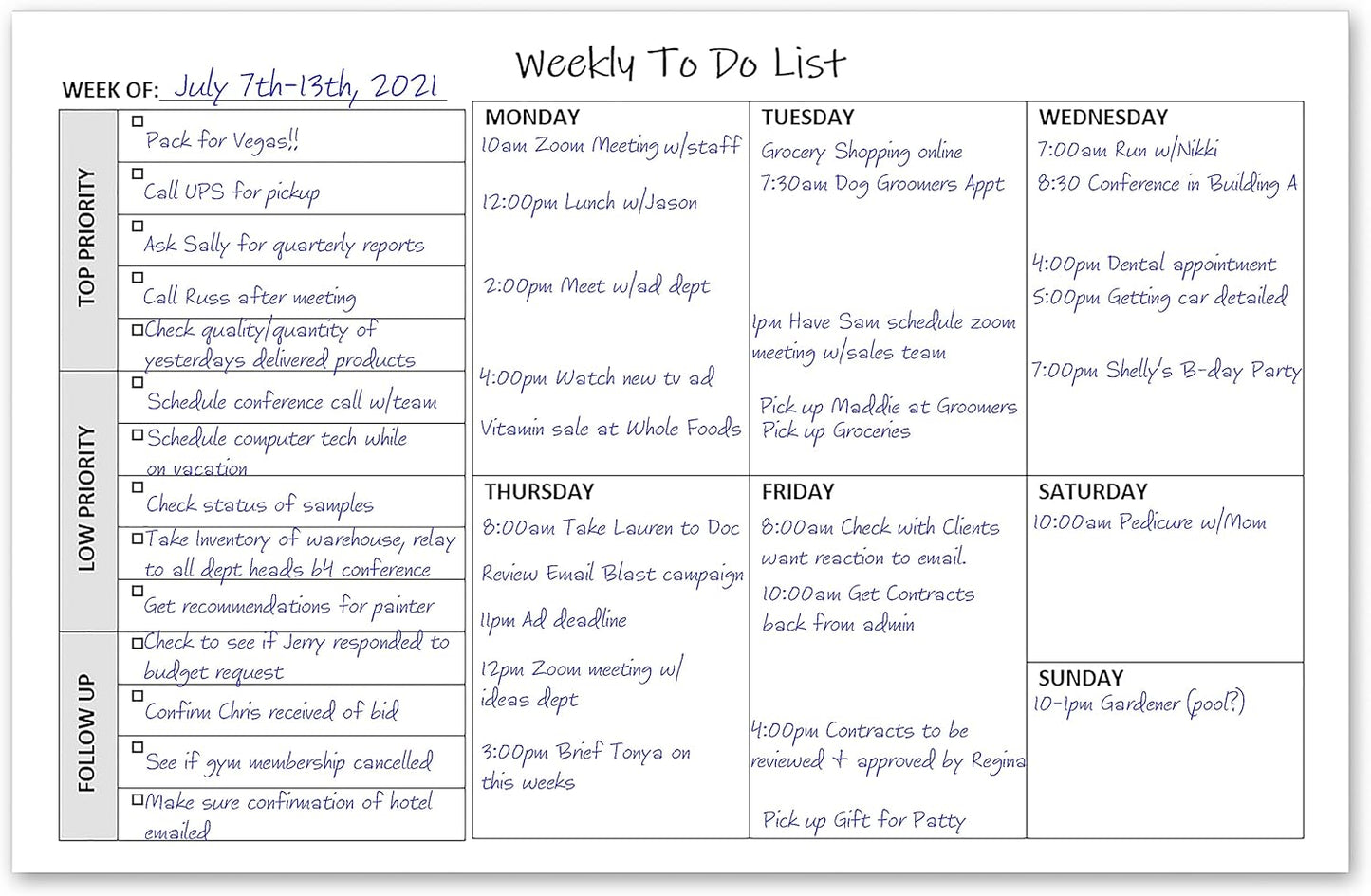 TO DO List Planner Notepad, 60 Page Planning Pad. Undated ToDo Checklist w/Priority & Note Sections. Organize & Track Projects, Clients or Daily Tasks. 8.5 X 11, A4 Tear Sheets.