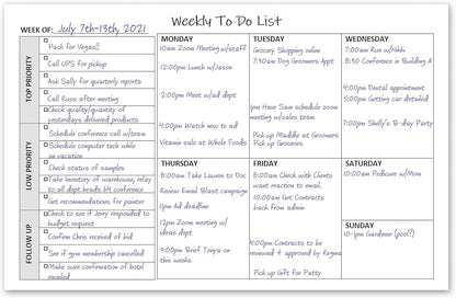 TO DO List Planner Notepad, 60 Page Planning Pad. Undated ToDo Checklist w/Priority & Note Sections. Organize & Track Projects, Clients or Daily Tasks. 8.5 X 11, A4 Tear Sheets.