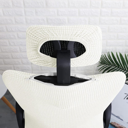 FORCHEER Office Chair Armrest Covers 12-15 Inch Velvet Elastic Black Arm Rest Covers for Desk Computer Chairs Washable