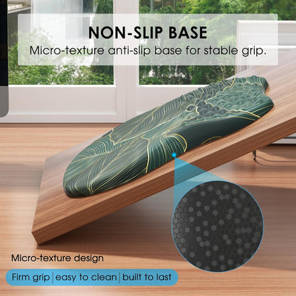 MROCO Ergonomic Mouse Pad with Wrist Support, Memory Foam Wrist Rest Mouse Pad, Non-Slip Base, Smooth Surface for Office & Home, Black