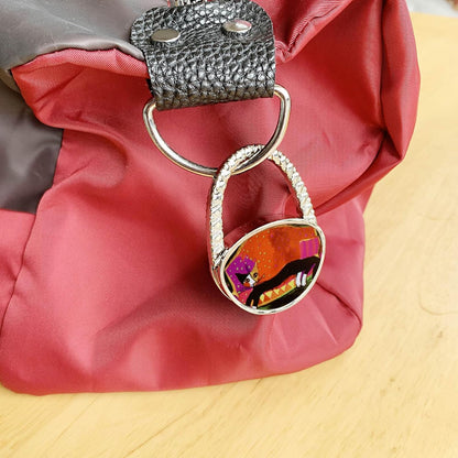 KSMD Purse Hooks for Table & Bars, Portable Handbag Holder - Foldable Table Hook Hanger
