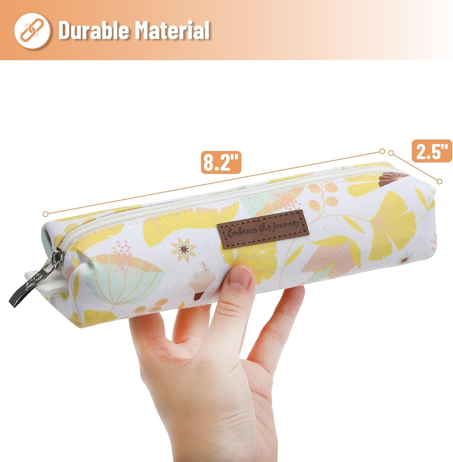 Mr. Pen- Cute Pencil Case Pouch, Multipurpose Canvas Bible Pencil Pouch, Smooth Zipper, Premium Material, Neat Stitches, Ideal for Stationery, Cosmetics, Electronics, School, Office, Travel