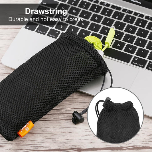 Pouch Carry Bag, Organizer for Smart Phones/Power Bank/USB Flash Drive/SD Cards and Other Accessories(Black)