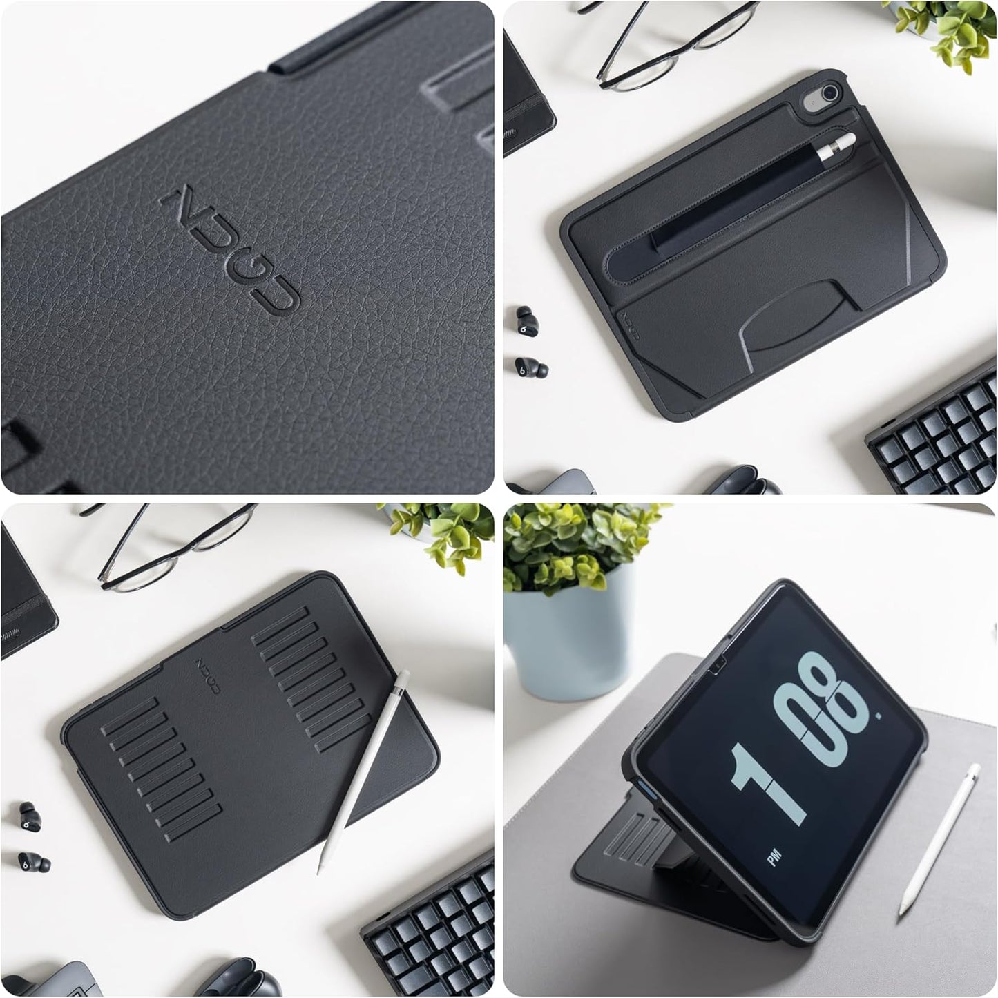 ZUGU CASE for iPad A16 11th Generation 11 Inch (2025), 10th Gen 10.9 Inch (2022) Magnetic Stand & Sleep/Wake Cover, Model #s A3354, A3355, A3356, A2696, A2757, A2777, Stealth Black