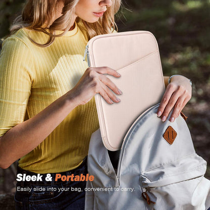 MoKo 9-11 Inch Tablet Sleeve Case, Fits New 11inch iPad Air M4/Pro M5, iPad A16 11", i-Pad 10/9/8/7th/Air 5/4th 10.9"/10.2", Tab S9/S8 11", Protective Bag Carrying Case with Pocket, Dark Gray