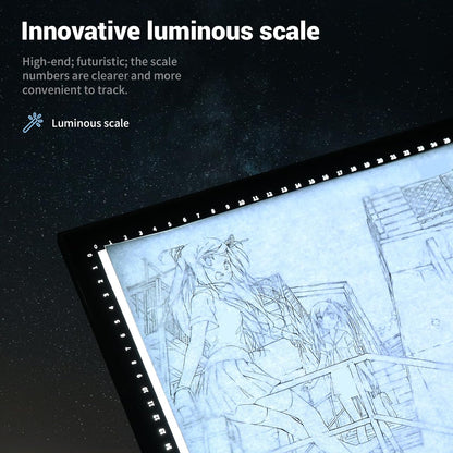 ColorWeaveArt A2 LED Light Pad for Diamond Painting – Tracing Light Box with 10 Levels/Stepless Dimming, Bright LED Light Board for Sketching, Drawing, and Diamond Art Kits for Adults & Kids