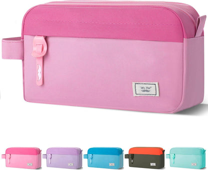 Mr. Pen- High Capacity Pencil Case, Large Pencil Pouch with 3 Compartments and 2 Pockets, Large Pencil Bag with Smooth Zipper, Cute Pencil Case Pouch Organizer, School Supplies for Teens
