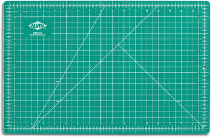 ALVIN GBM Self-Healing Cutting Mat 48 x 96 inch | Double-Sided Green/Black | 5-Layer Gridded Surface for Arts, Crafts and Sewing - Model GBM4896