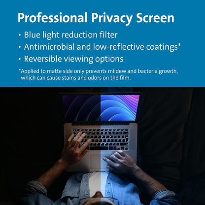 Kensington MagPro™ Magnetic Laptop Privacy Screen 14 inch, Removable 16:9 Laptop Privacy Filter, Anti-Glare, Blue Ray Reduction, Dell Latitude 5420, HP Elitebook 840 G6-G8, Lenovo, Asus (K58352WW)
