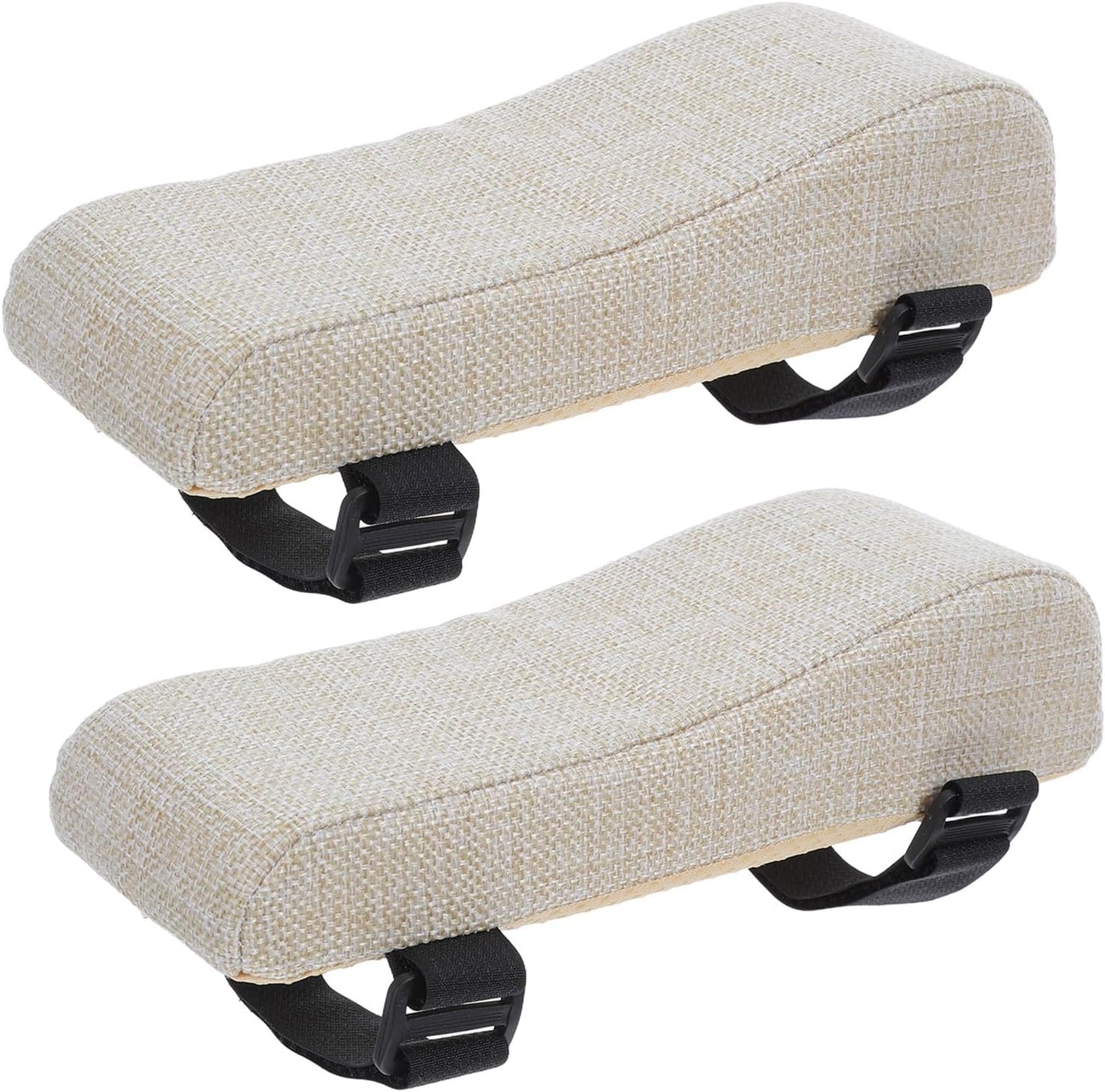 SEWACC 2pcs Office Chair Armrest Pads Adjustable Ergonomic Armrest Cushion for Gaming Desk Chairs - Washable Elbow Pillow with Non-Slip Strap for Home Office