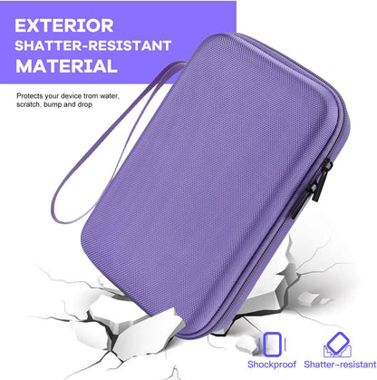 Hard Travel Electronic Organizer Case for MacBook Power Adapter Chargers Cables Power Bank Apple Magic Mouse Apple Pencil USB Flash Disk SD Card Hard Drive Waterproof Shockproof Carrying Bag, Black