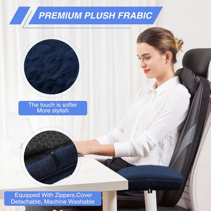 SPRING SEAON Office Chair Arm Covers Plush Office Chair Arm Pads Premium Memory Foam Gaming Chair Armrest Cushion Provide Cushioning for Elbows and Forearms 2 Pack Arm Chair Covers for Arms (Pink)