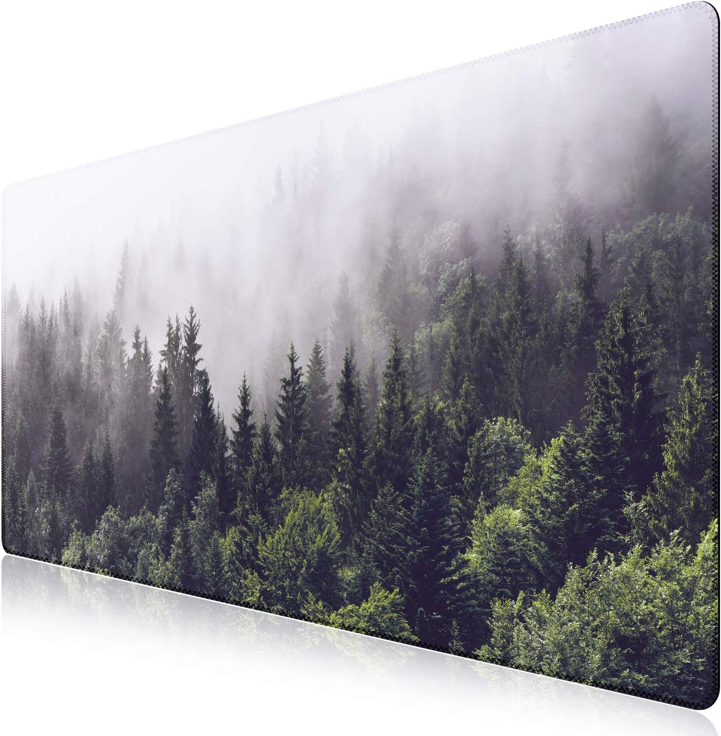 iCasso Desk Cover Mat, Office Mouse Pad, Desk Protector Mat, Extra Large Matt for Desktop,Anti-Slip XXL Big Mousepad with Stitched Edges for Computer Keyboard Retro Black - Colors A