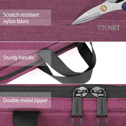 Ytonet Laptop Case, 15.6 inch TSA Laptop Sleeve Computer Bag Water Resistant Computer Case Carrying Cover Compatible for Lenovo, HP, Dell, Asus Notebook, Gifts for Men Women, Grey