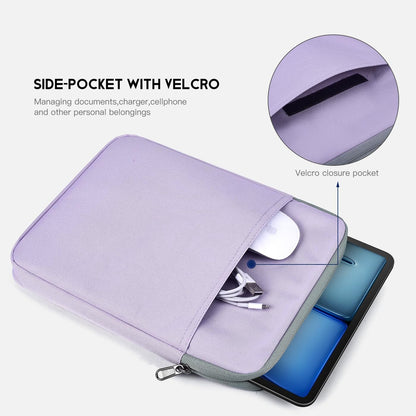 9-11 inch Tablet Sleeve Case for Fire Max 11 Tablet/Kindle Fire HD 10 Plus 10.1", iPad Pro M5 M4 /A16 11-in, iPad Air M2 M3 M4, 10.2 10.5 10.9 iPad Air, Galaxy Tab A9+ Plus, Fit Magic Keyboard -Purple