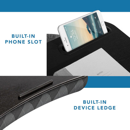 LAPGEAR Designer Lap Desk with Phone Holder and Device Ledge - Arrow Stripes - Fits up to 15.6 Inch Laptops - Style No. 45411
