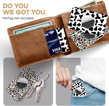 2 Pack Ultra Thin Wallet Holder Card Case for Apple AirTag, Lightweight GPS Tracker Cover for Wallet, Purse, Handbag, Keys, Clutch Bag