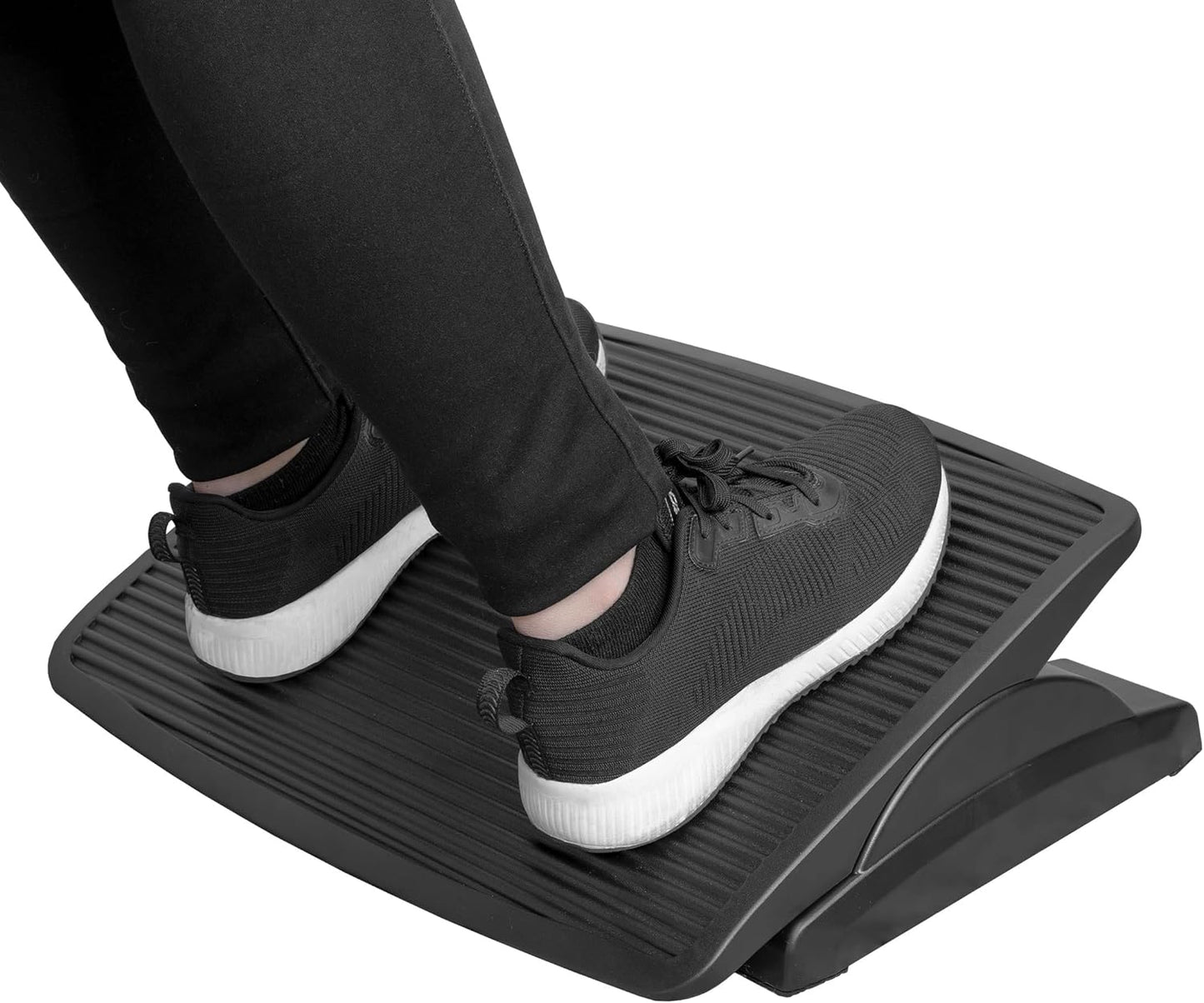 Mount-It! Under Desk Footrest, Adjustable Foot Rest Under Desk with 3 Tilt Positions, Large Non Slip Office Foot Rest with Massaging Surface, Ergonomic Foot Stool Under Desk for Home or Office