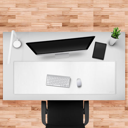 Cacoy 36" x 20" Leather Desk Mat for Home Office, Extra Large PU Leather Desk Pad Blotters, Waterproof Computer Keyboard Mat, Extended Gaming Mouse Pad, Desk Protector for Desktop and PC Laptop, Black