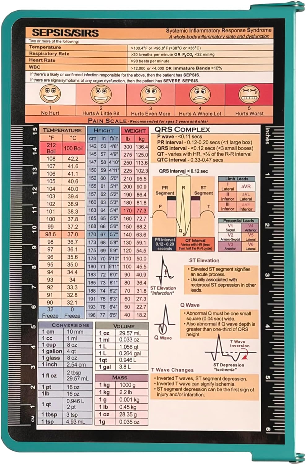 Nursing Clipboard Foldable, Nurse Clipboard, Nursing Clipboard for Nurse, Doctor, Medical Students (Teal)