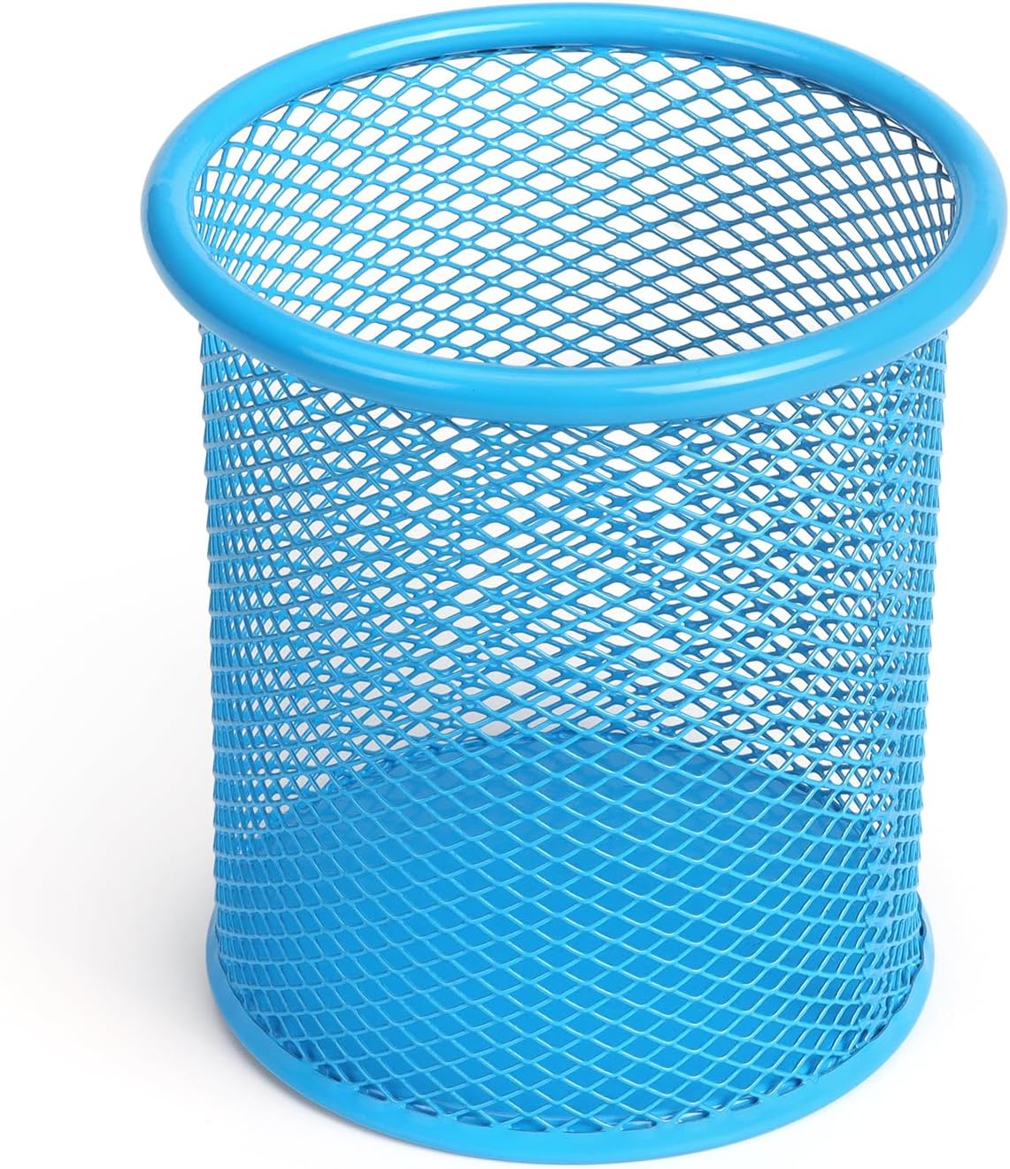 Tamaki Pen Holder Cup for Desk, Desk Organizer Wire Mesh Pencil Cup Holder for Desk Office Pen Organizer (Purple)