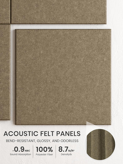 Bumusty Large Cork Board Alternative-48 x 36" Felt Bulletin Board Tiles, with 30 Pushpins, 70 Adhesive Tabs, Bold-Stripe 12-Pack, Cork Boards for Office Push Pin Board Felt Board-Carbon Blue