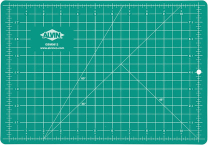 ALVIN GBM Self-Healing Cutting Mat 48 x 96 inch | Double-Sided Green/Black | 5-Layer Gridded Surface for Arts, Crafts and Sewing - Model GBM4896