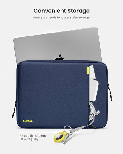 tomtoc 360 Protective Laptop Sleeve Set for 14-inch MacBook Pro M5 Pro/Max (2026) A3426 A3427 A3434 M4/M3/M2/M1 A3112 A3401 A3185, Water-Resistant Lapop Case Bag with Accessory Pouch for Dell XPS 14