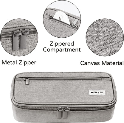 WEMATE Pencil Case, Large Storage Organizer, Makeup Bag, Teacher Must - have, Big Pencil Pouch, Marker Case for College