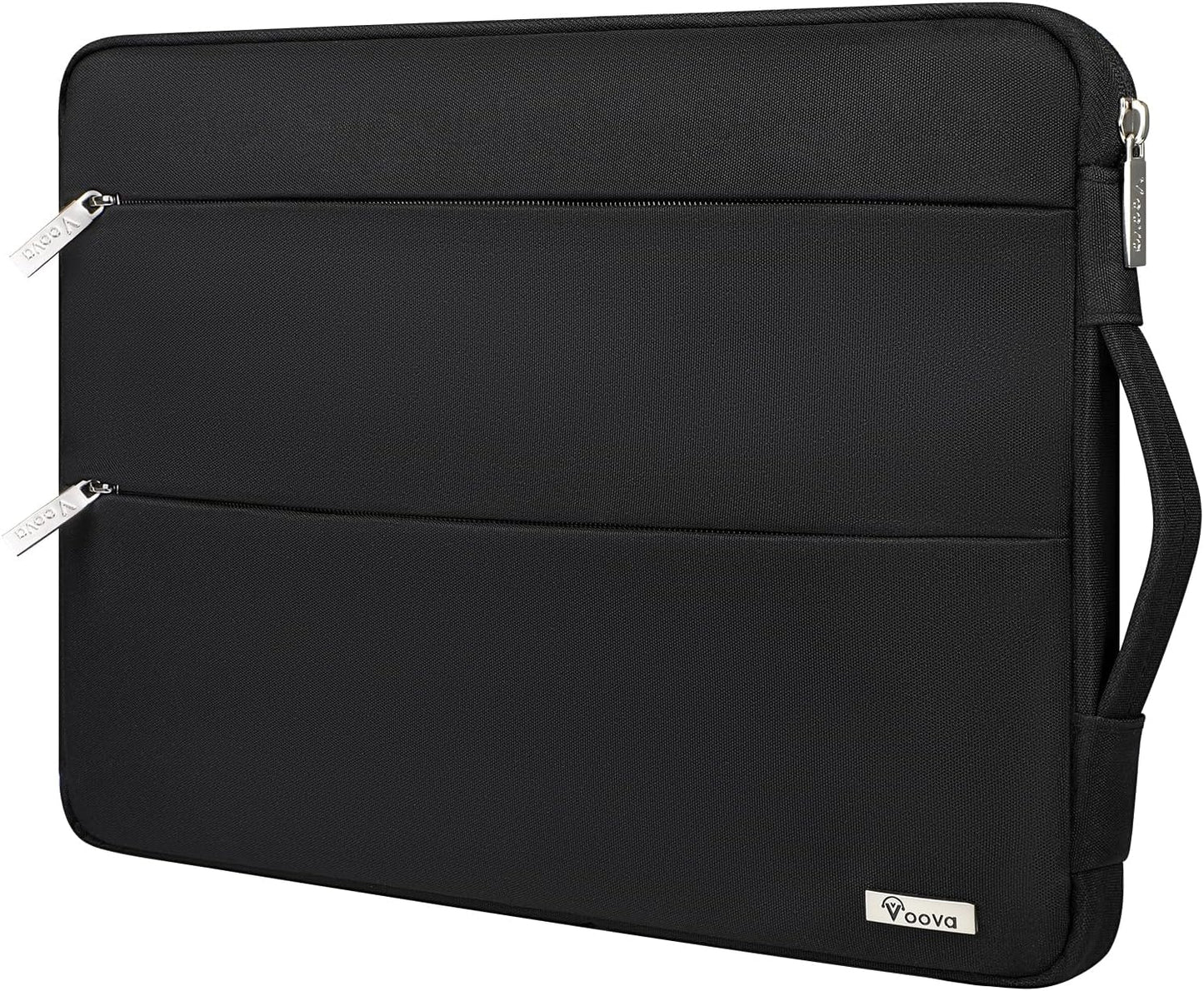 Voova 15.6 16 Inch Laptop Sleeve Case Compatible with MacBook Pro 16 M1/M2/M3/M4 Max 2019-2025, 15.6-16” Hp Lenovo Acer Asus, Waterproof Slim Computer Bag Cover with Handle, Grey