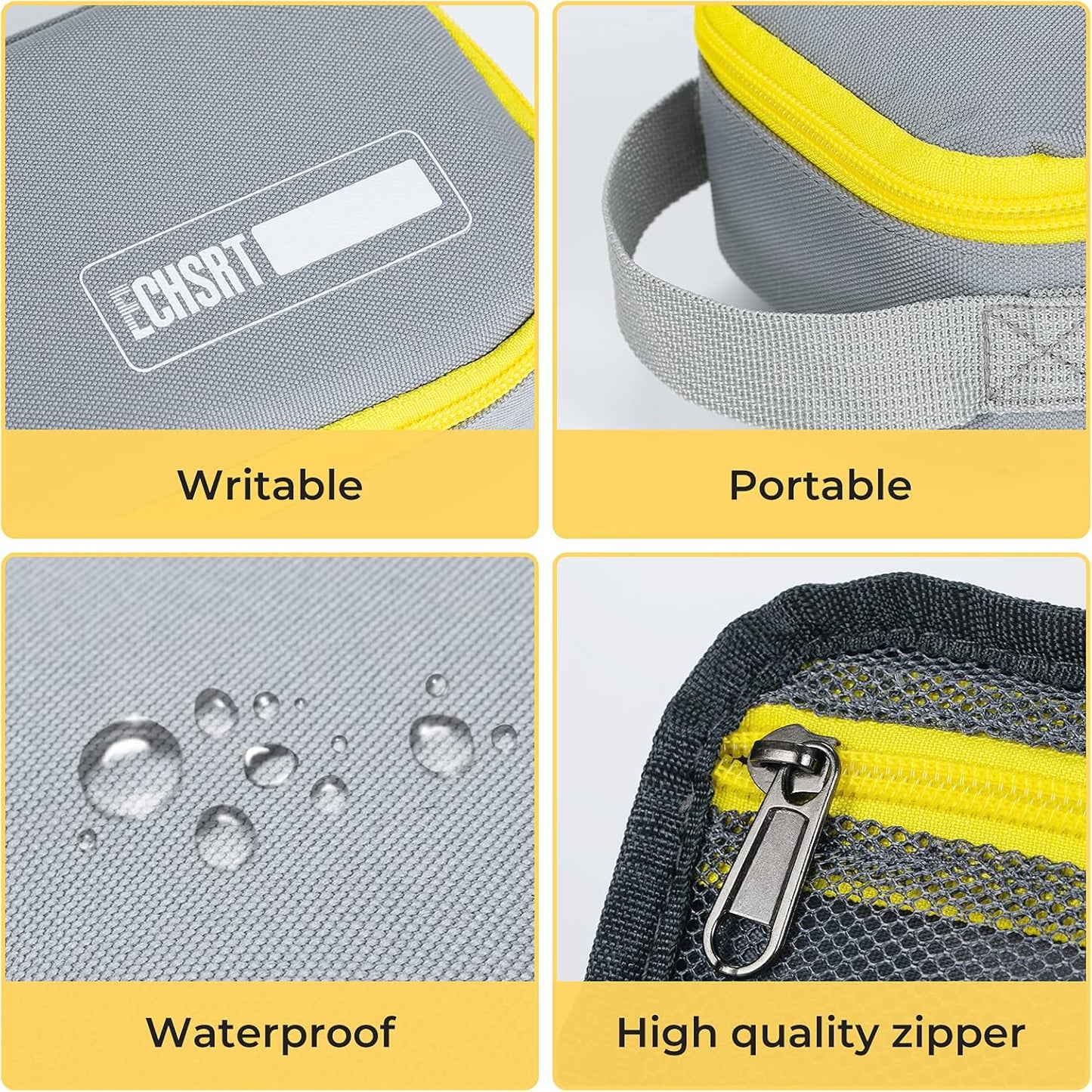 ECHSRT Large Pencil Case, Aesthetic Pen Pouch with Big Capacity, Minimalist Portable Stationery Bag with Handle for Office Organizer Aesthetic Pencil Cases