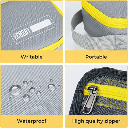 ECHSRT Large Pencil Case, Aesthetic Pen Pouch with Big Capacity, Minimalist Portable Stationery Bag with Handle for Office Organizer Aesthetic Pencil Cases