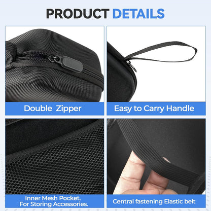 NACS to CCS1 Adapter Storage Case for Tesla 8.46"x4.92" EVA Charger Adapter Case Cover Protective Bag Compatible with Tesla Ford Hyundai Kia GM Supercharger Adapter NACS to CCS1 Fast Charge