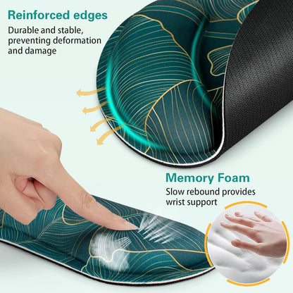 Ergonomic Keyboard Wrist Rest, Mouse Pad with Wrist Rest Anime, Cat Gaming Mousepad with Wrist Support, Memory Foam Wrist Rest Set for Computer Keyboard, Funny Cute Office Desk Accessories