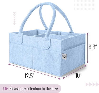 Mr. Pen- Baby Diaper Caddy Organizer, Gray, Medium, Nursery Storage Bin and Car Organizer for Diapers and Baby Wipes