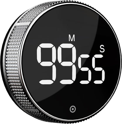 BlueSnail Kitchen Timer with LED Digital Display Smart Efficana for Home Classroom Gym Office, Volume and Brightness Adjustable Productivity Timer