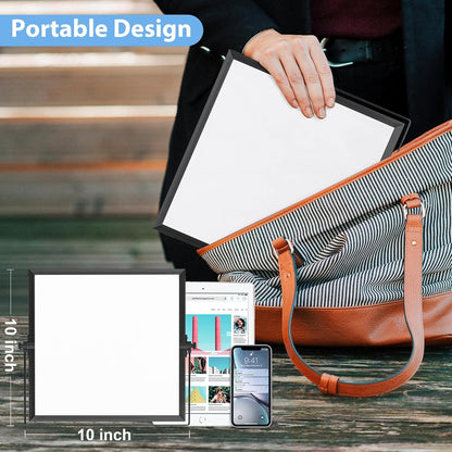 ARCOBIS Small WhiteBoard with Stand 10" X 10", Magnetic Double-Sided Dry Erase White Board Easel for Desk Students Home Office