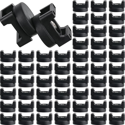 Yookeer 15 Pcs Magnetic Zip Tie Mount Base Black Magnetic Cable Clips Wire Holder Multipurpose Cable Ties Management Base Electrical Supplies for Wire (22 mm)