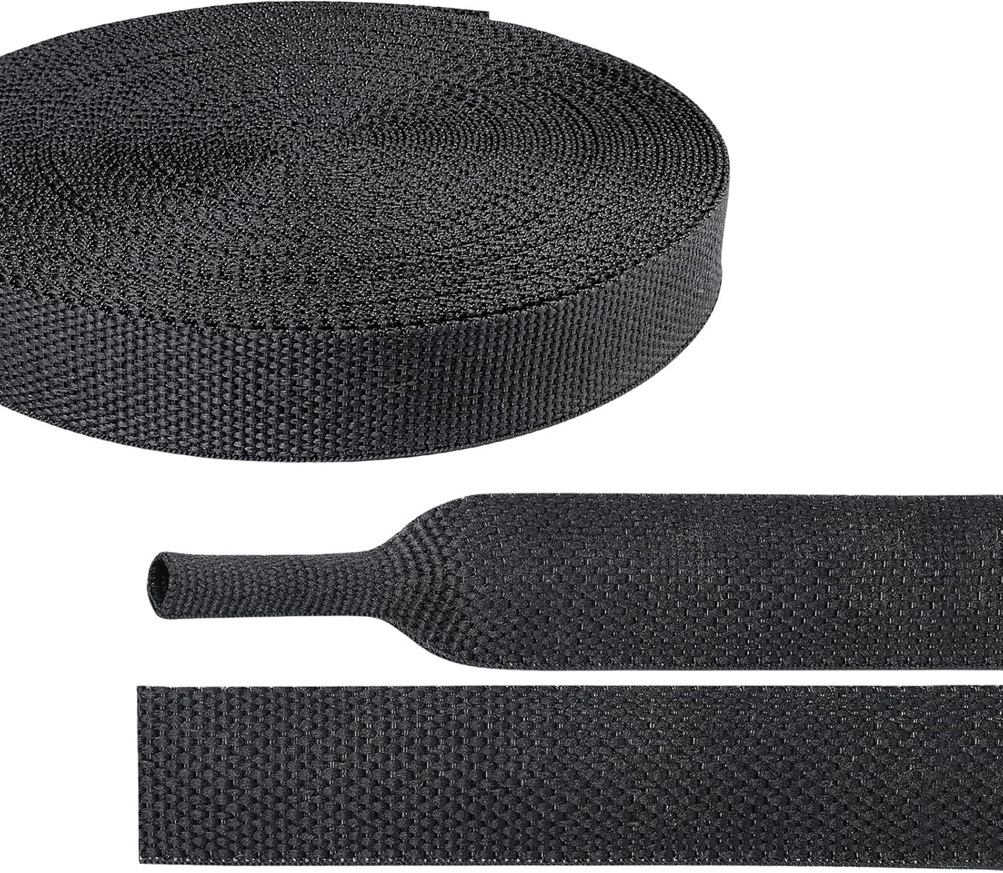 Braided Sleeving Heat Shrinkable Fabric 2:1 Ratio- Abrasion Protection Flexibility Wiring Harness Cable Sheath (3/8" ID, 16ft) - Colors A