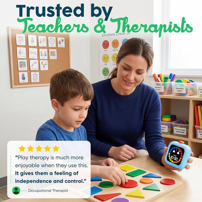 Digital Visual Timer for Kids - Rechargeable, Silent Count Up/Down for Calmer Routines - 99 Min Countdown Kids Timer for Classroom, Home & Therapy - Builds Focus & Independence