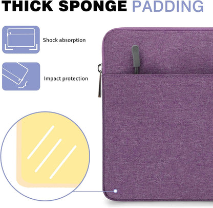MoKo 9-11 Inch Tablet Sleeve Bag Carrying Case Fits iPad Pro 11 M5/Air M3, iPad A16 2025, i-Pad 10th 10.9, i-Pad 9/8/7th Gen 10.2, iPadAir 5/4th 10.9, Tab S8 11"/Tab A 10.1,Cloudy Pink